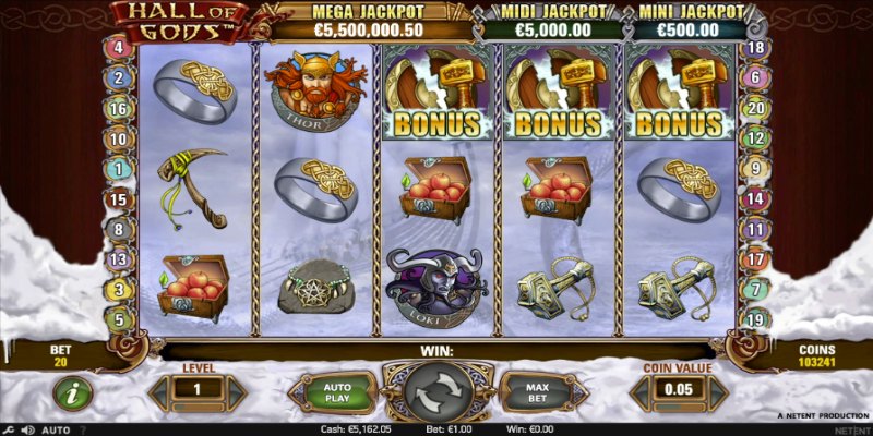 Bí quyết trúng lớn khi chơi Hall of Gods